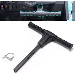A & UTV PRO Passenger Auxiliary Grab Bar Handle for Polaris RZR Trail Turbro, Black Rollover Passenger Grab Handle Grips for RZR XP 1000 Accessories Replace OEM#2634200