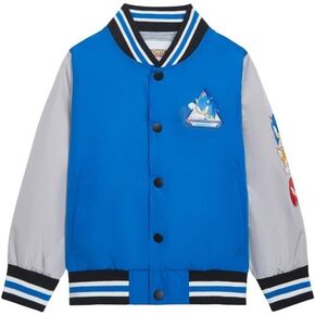 Sonic The Hedgehog Boys' Bomber Jacket Button-Up Varsity Jacket