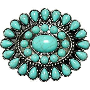Turquoise Buckles for Women Western Cowboy Big Buckles for Ladies
