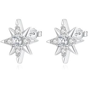 Moissanite Stud Earrings for Women,1.8CTTW D Color Round Cut Moissanite Earrings 925 Sterling Silver Moissanite Earrings,Birthday Christmas