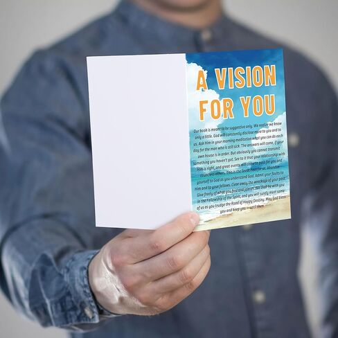 20 Pack Sobriety Greeting Card with Envelope 4 x 6 Inch Blank Assorted Recovery Encouragement Cards Sobriety Anniversary Cards Inspirational Hope Quotes for Men and Women in Kuwait