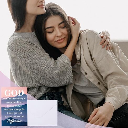 20 Pack Sobriety Greeting Card with Envelope 4 x 6 Inch Blank Assorted Recovery Encouragement Cards Sobriety Anniversary Cards Inspirational Hope Quotes for Men and Women in Kuwait