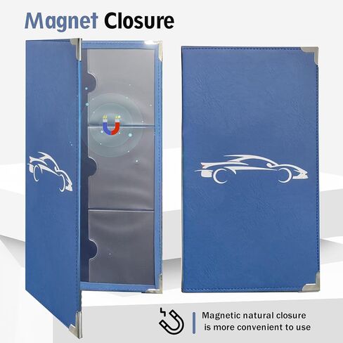 Car Registration and Insurance Card Holder,Car Document Holder Glove Box with Magnetic Shut For Documents, Cards, License in Kuwait