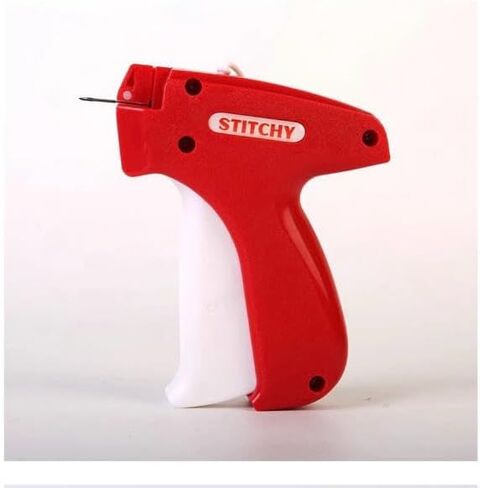 Stitchy Quick Clothing Fixer with Case: Mini Stitch Gun Kit for Clothes Sewing. Quick Clothing Stitcher Tag Gun with 6 Needles, 1000 Black & 1000 White Micro Fasteners, 240 Buttons & Cord Removal in Saudi Arabia