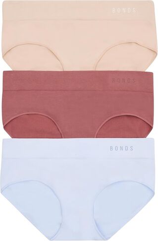 Bonds Seamless Invisi Brief Underwear in Cotton-Rich Blend for Women, 3-Pack in Saudi Arabia