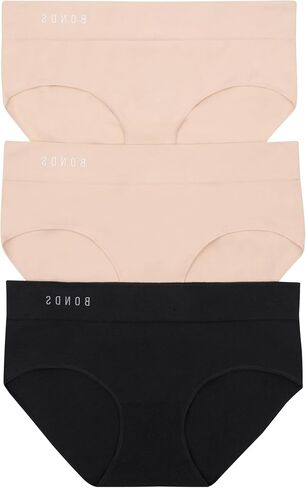 Bonds Seamless Invisi Brief Underwear in Cotton-Rich Blend for Women, 3-Pack in Saudi Arabia