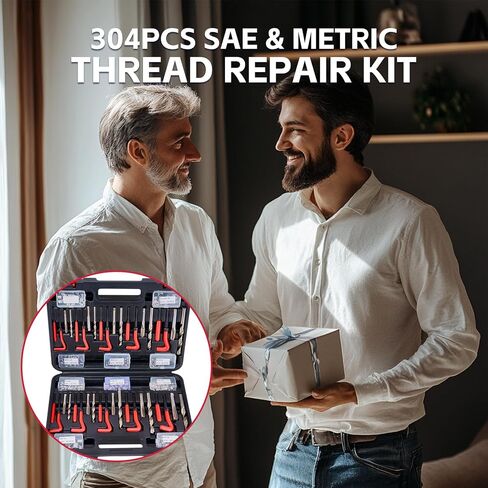49pcs مؤشر الترابط المطاردة في أحجام SAE وأحجام متري ، مجموعة ترميم مؤشرات الترابط لقطع المواضيع الخارجية والداخلية ، NC ، NF ، NPT (49pcs) in Saudi Arabia