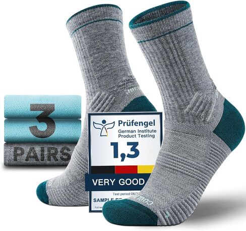 خفيفة الوزن طاقم ميكرو الجوارب المشي لمسافات طويلة Coolmax Merino Wool Compression Miosture Wicking anti-plister cushioned in Kuwait