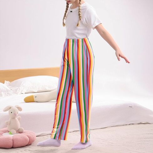 American Trends Girls Pajama Pants Cute Print Pj Pants for Girls Kids Soft PJ Bottoms Lounge Pjs Sleepwear with Pockets in Saudi Arabia