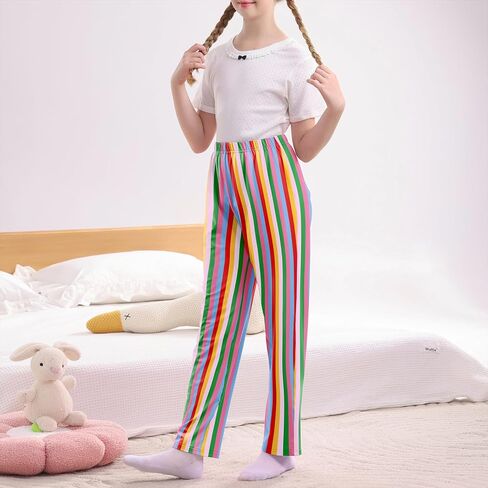 American Trends Girls Pajama Pants Cute Print Pj Pants for Girls Kids Soft PJ Bottoms Lounge Pjs Sleepwear with Pockets in Saudi Arabia