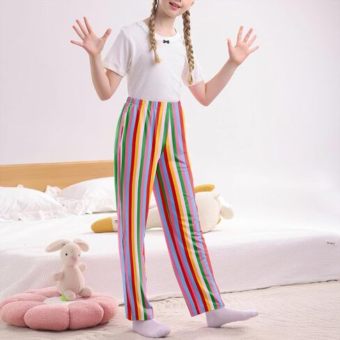 American Trends Girls Pajama Pants Cute Print Pj Pants for Girls Kids Soft PJ Bottoms Lounge Pjs Sleepwear with Pockets in Saudi Arabia