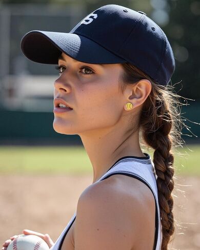 Jeka Softball Stud Earrings for Teen - Softball Accessories Birthday Christmas Gifts for for Her in Saudi Arabia