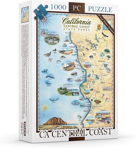 Isle Royale National Park Map Cardboard Jigsaw Puzzle - 1000 Pieces, Hand-Illustrated - Educational, Family Activity, Ages 7+, Includes Poster - 25.4 x 19.8 in Saudi Arabia