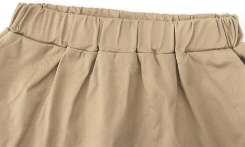 Noomelfish Girls Scalloped Uniform Skirts Stretch Cute School Skort with Pockets (5-12 Years) in Saudi Arabia