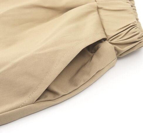 Noomelfish Girls Scalloped Uniform Skirts Stretch Cute School Skort with Pockets (5-12 Years) in Saudi Arabia