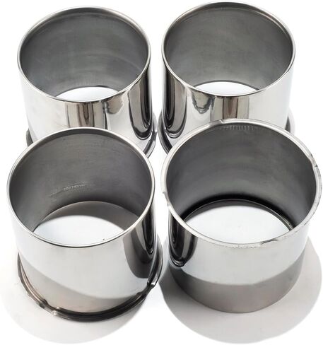 Stainless Steel 5.15inch Wheel Center Caps Hub Cap 130mm Fit 5.15" Bore Rims Truck Trailer RV SUV Chrome Opened-end Push Through Wheel Cover, 4Pcs in Saudi Arabia
