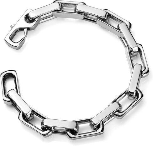 Alloy Bracelets for Men Cuban Solid Link Chain Bracelet 9 Inch,Light Weight Colorful Fashion Bracelets Hip Hop Urban Street-Wear Jewelry in Saudi Arabia
