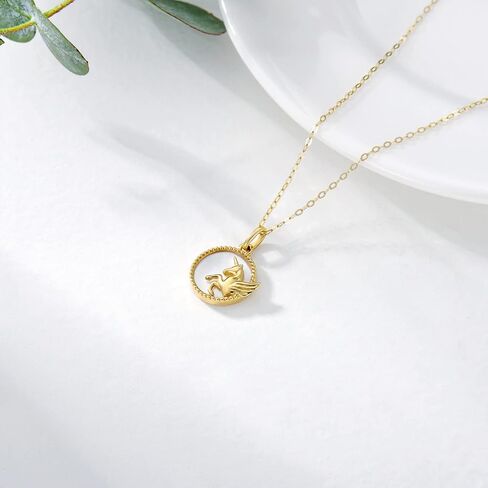 14k Gold Colorful Gemdtone Necklace For Women Birthstone Cubic Zirconia Real Yellow Gold Pendant Tree Branch Heart Necklace Birthday Jewelry Gift in Kuwait