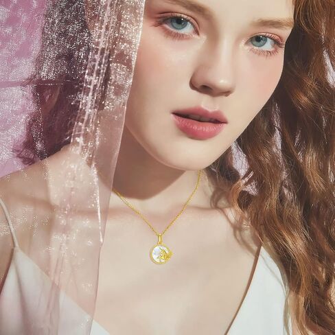14k Gold Colorful Gemdtone Necklace For Women Birthstone Cubic Zirconia Real Yellow Gold Pendant Tree Branch Heart Necklace Birthday Jewelry Gift in Kuwait