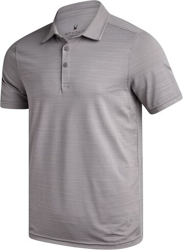 Spyder Mens Polo Shirt - Moisture-Wicking Short Sleeve Athletic Performance Collared Golf Shirt for Men (S-XL) in Saudi Arabia