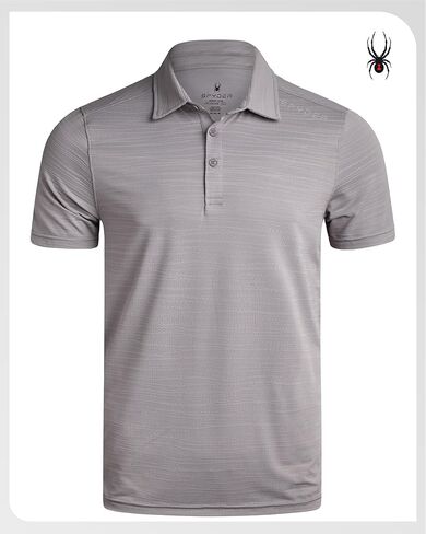 Spyder Mens Polo Shirt - Moisture-Wicking Short Sleeve Athletic Performance Collared Golf Shirt for Men (S-XL) in Saudi Arabia