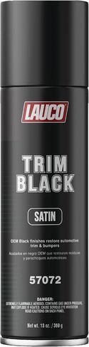 LAUCO Trim Black Matte 13 oz. Automotive Spray Paint Can, Black Car Spray Paint with Matte Finish - Designed for Plastic, Aluminum, Steel and Stainless Steel in Saudi Arabia