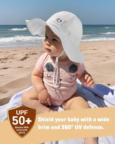 FURTALK Baby Girl Sun Hat Toddler Beach Hats UPF 50+ Wide Brim Bucket Summer Hat in Saudi Arabia
