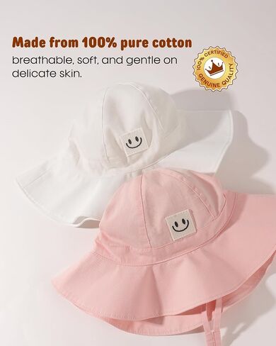 FURTALK Baby Girl Sun Hat Toddler Beach Hats UPF 50+ Wide Brim Bucket Summer Hat in Saudi Arabia