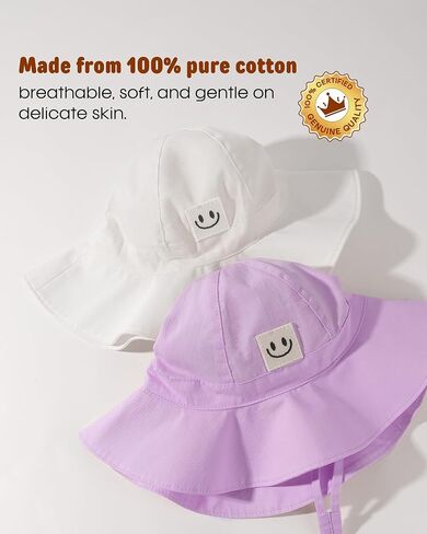 FURTALK Baby Girl Sun Hat Toddler Beach Hats UPF 50+ Wide Brim Bucket Summer Hat in Saudi Arabia