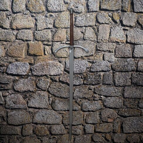 Mythrojan Metal Single Sword Wall Mounts Vertical Sword Mount Display Wall Hanger Adjustable Multifunctional Mount Wall Décor Rack for Axe, Knives - Silver, Packs of 2 in Kuwait