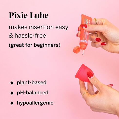 Pixie Menstrual Disc & Disc Applicator Kit - No Metals or Toxins - 100% Medical-Grade Silicone - Best Period Disc Starter Kit - Inserts Like a Tampon - Proven to Become Successful Menstrual Disc User in Kuwait