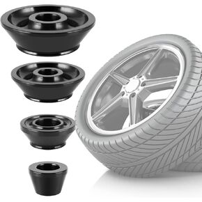 موازن العجلة مخروط 40 ملم 4pcs موازنة الإطارات المآخذ مخروطات محول محور محور لآلات موازنة الإطارات ، ملاءمة عالمية للسيارات/سيارات الدفع الرباعي/الشاحنات (40 مم/1.57in)