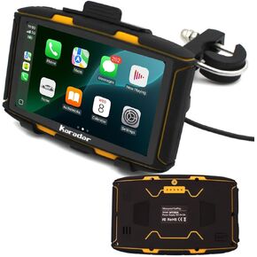 MT5008 5 بوصة مقاومة للماء شاشة تعمل باللمس على شاشة GPS-Carplay & Android Auto ، Intercom Bluetooth ، التنقل في الوقت الفعلي ، جبل معدني مقاوم للصدمات ، التحكم الصوتي