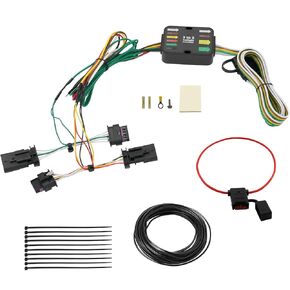 118869 Trailer Wiring Kit, 4-Way Flat Trailer Wiring Harness Compatible with 2017-2023 Te-SLA Model 3 2020-2023 Te-SLA Model Y