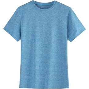 Boys/Kids/Teen Quick Dry T Shirt Sports Moisture Wicking Active Athletic Performance T-Shirts（Age 5-18Y）