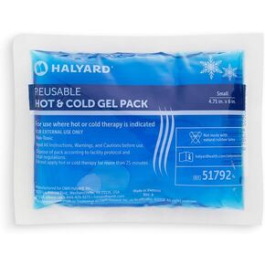 HALYARD Reusable Hot and Cold Gel Compression Packs for Injuries Pain Relief Swelling 4.75 x 6 Inches, Case of 24-51782