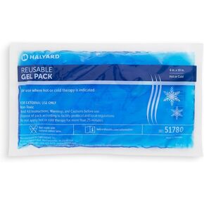 HALYARD Reusable Hot and Cold Gel Compression Packs for Injuries Pain Relief Swelling 6 x 10 Inches, Case of 24-51780