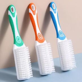 3 Pack Laundry Scrub Brush Laundry Stain Brush with Long Handle Very Soft Bristle Cleaning Brush for Clothes Shoes Sneaker Protable Laundry Brush for Stains on Clothes
