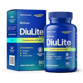 Water Pills for Swollen Feet & Legs (Easy-to-Swallow) Reduces Water Retention, Puffiness Without Side Effects - Top Value & Quality for Water Weight Loss - Diulite Will Have a Fast Effect on Your Body