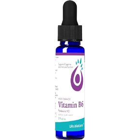 Vitamin B6 Pyridoxine HCI - B Vitamins Supplement, B6 Vitamins 25mg,- Essential B6 Supplement for Metabolism, Energy, and Nervous System Support 2oz Liquid Dropper
