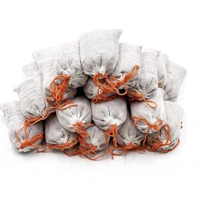 Cheardia 24 Pack Cedar Sachets Bags, Red Cedar Chips Sachets for Closets and Drawers Storage, Fresh Scents, Home Fragrance Sachet for Shoes