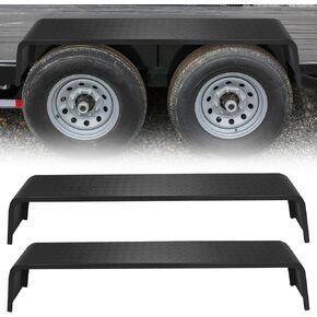 Heavy Duty Plate Steel Trailer Fenders for 13"-15" Wheels Tandem Axle Trailer