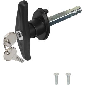 قفل شاحنة T -tandle Lock for Camper Shell Praps Latch Latch Parts ، مجموعة إكسسوارات قفل باب سرير Truck Topper مع مفاتيح - L.