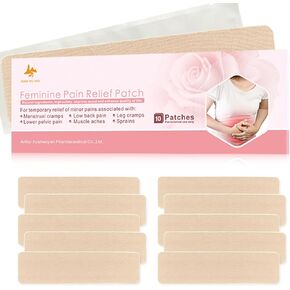Feminine Pain Relief Patch - Portable Heating Patch for Relieving Dysmenorrhea, Low Back Pain, and Muscle Soreness, Moxibustion Thermal Therapy Patch, Menstrual Heating Patch(10 Count)