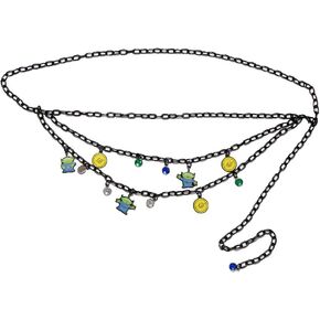 Buckle-Down Disney Belt, Chain Belt, Toy Story Chain Belt with Charms