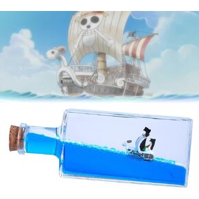 Cruise Ship Fluid Drift Bottle, Unsinkable Boat in a Box, Titanic Cruise Ship Model Liquid Wave Cruise Ship Decoration, Cruise Ship That No Longer Sinks Toy, for Car Display Cases and Gifts (Blue-c)