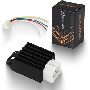 Universal Voltage Regulator Rectifier 4 Pin 12V Full Wave Voltage Regulator for GY6 CG 50cc 125cc 150cc Buggy Moped Scooter ATV Pit Bike Go Kart Motorcycle Regulators