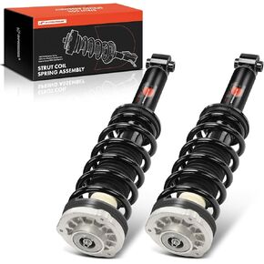 A-Premium Rear Pair (2) Complete Strut & Coil Spring Assembly Compatible with BMW F25 Series X3 2011-2017, F26 Series X4 2015-2018, Driver and Passenger Side