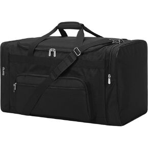 75L Large Duffle Bag for Men - 26 inch Duffel Bag Heavy Duty for Weekend Travel Sport Camping - Black