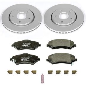 Power Stop ESK3118 Front Euro-Stop Brake Kit Chrysler Dodge VW Ram For Chrysler Town & Country, Dodge Grand Caravan, Dodge Journey, Ram C/V, VW Routan [Model Specific]